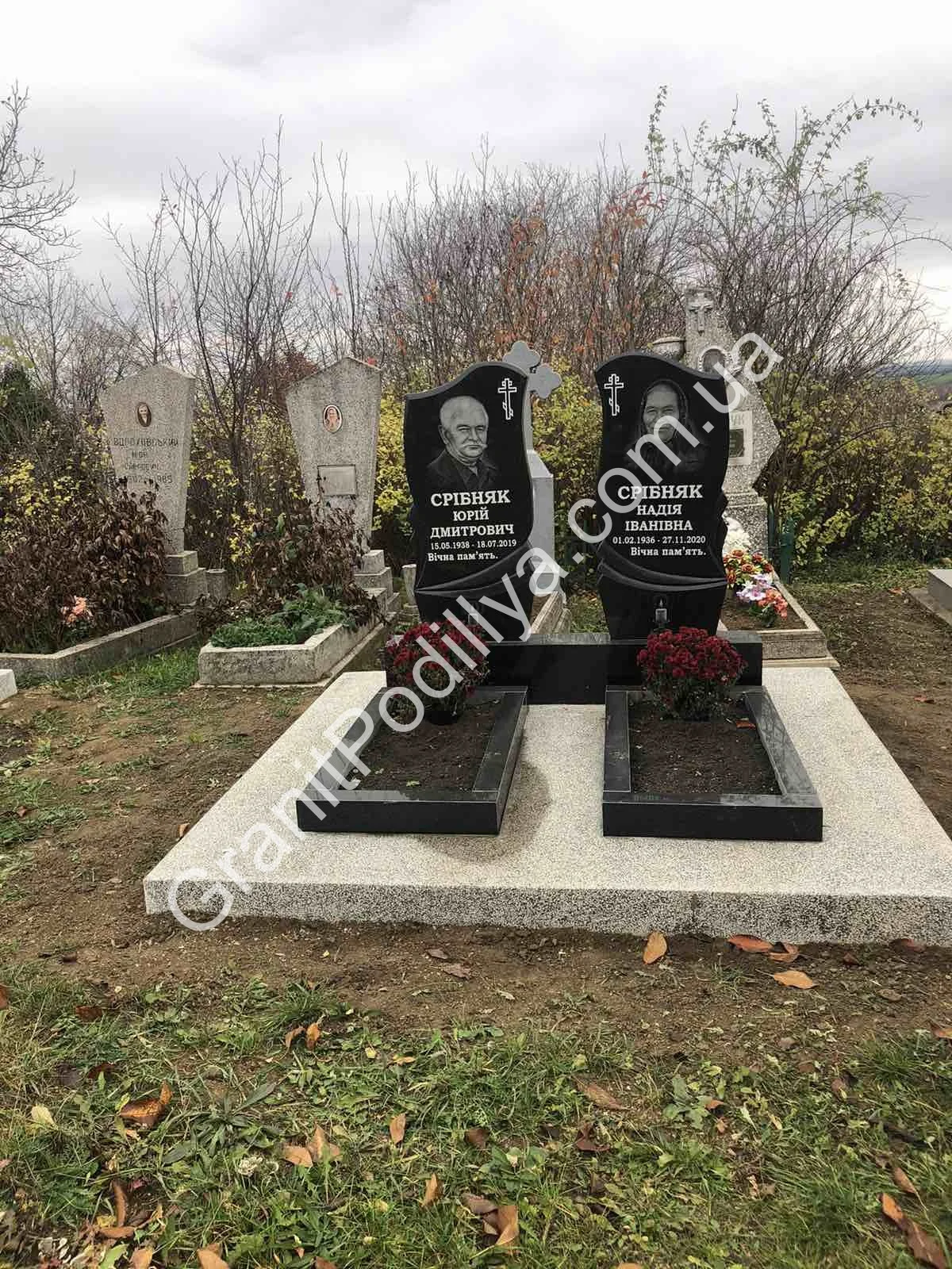 Подвійний пам'ятник з граніту - Кам'янець-Подільський | GranitPodillya